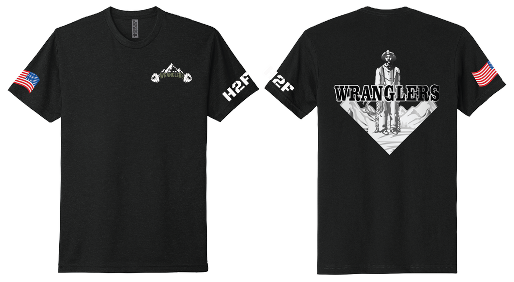 1Wranglers: Logo 1 Cowboy short sleeve t-shirt