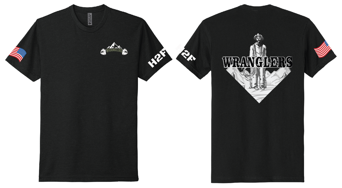 1Wranglers: Logo 1 Cowboy short sleeve t-shirt