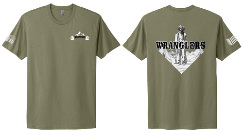 1Wranglers: Logo 1 Cowboy short sleeve t-shirt
