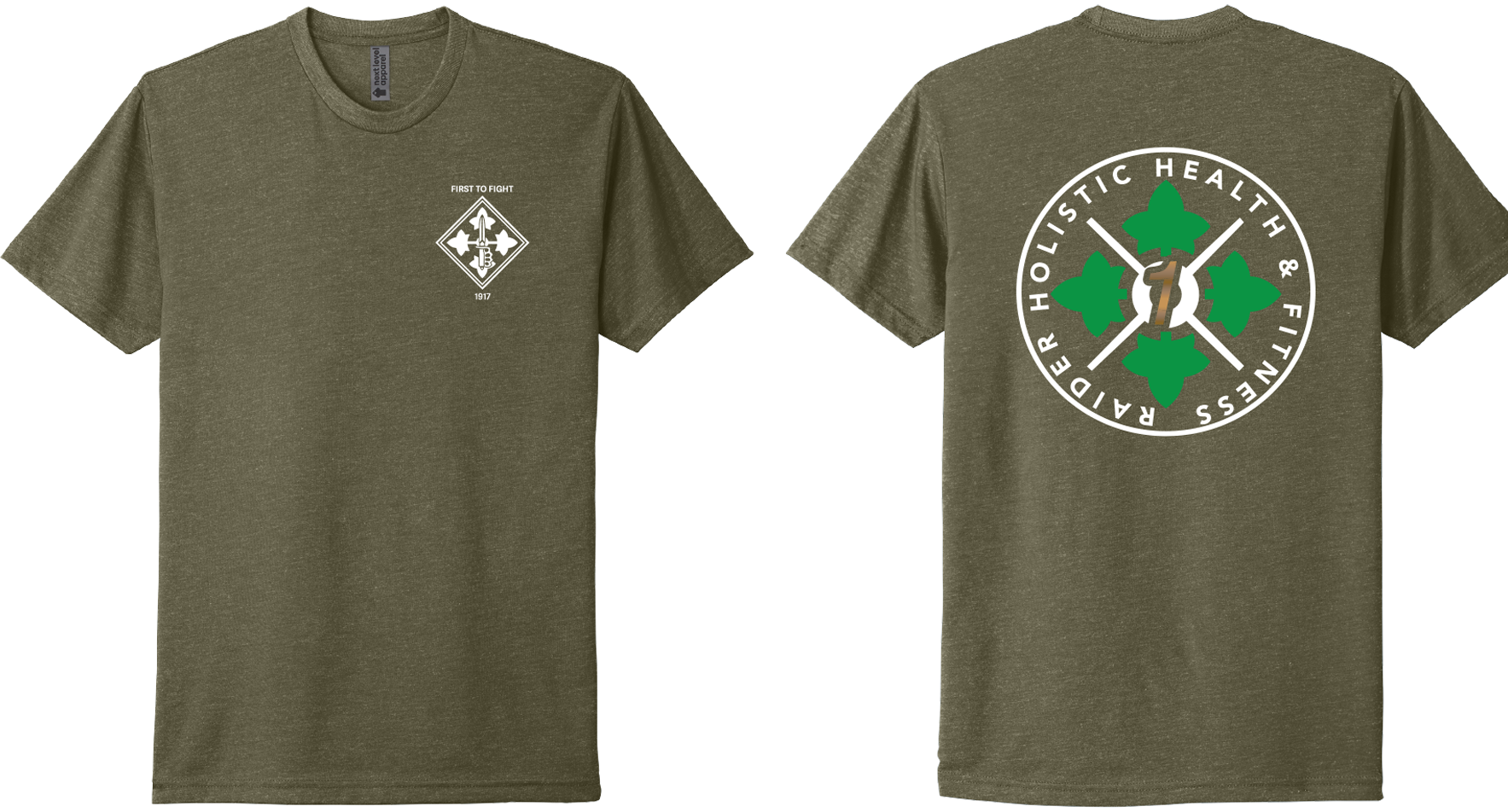 H2F 1BDE logo 1 Short sleeve CVC blend-shirt XS-4XL