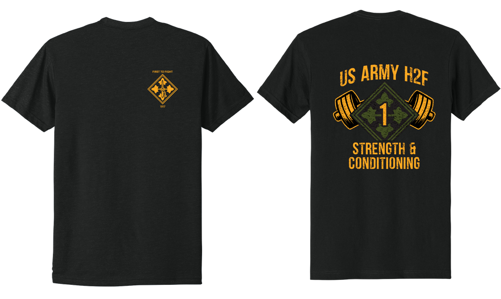 H2F 1BDE logo 2 Short sleeve CVC blend-shirt XS-4XL