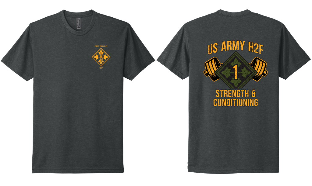 H2F 1BDE logo 2 Short sleeve CVC blend-shirt XS-4XL