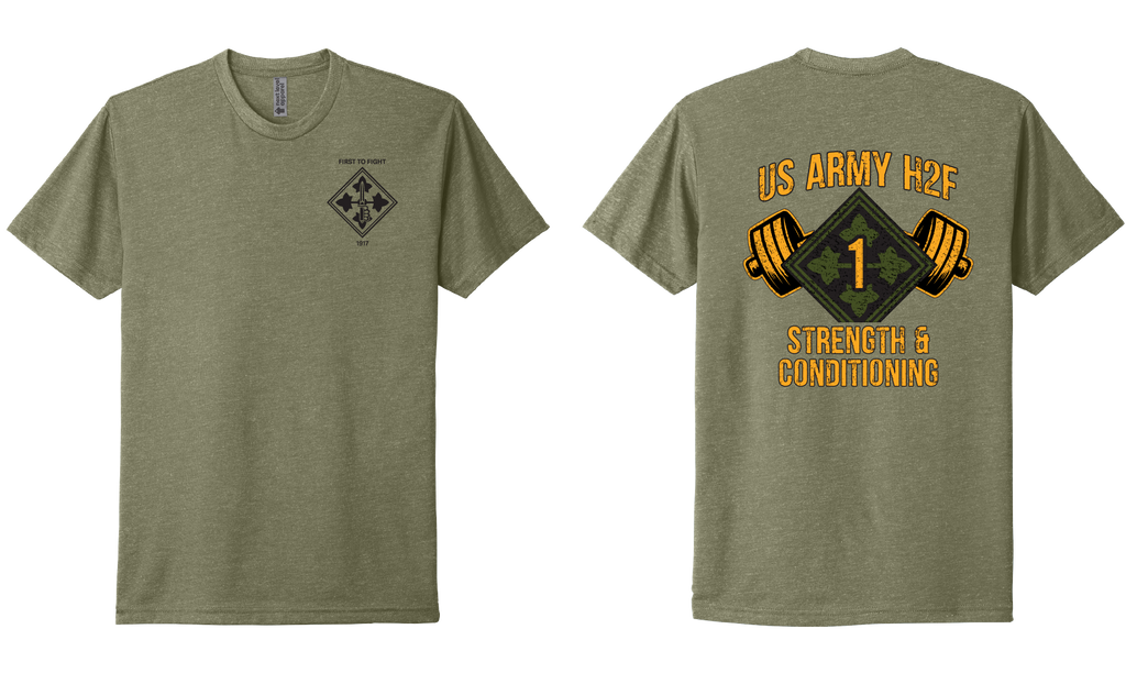 H2F 1BDE logo 2 Short sleeve CVC blend-shirt XS-4XL