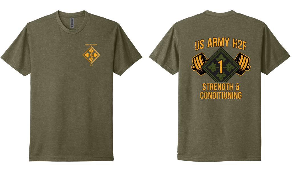 H2F 1BDE logo 2 Short sleeve CVC blend-shirt XS-4XL