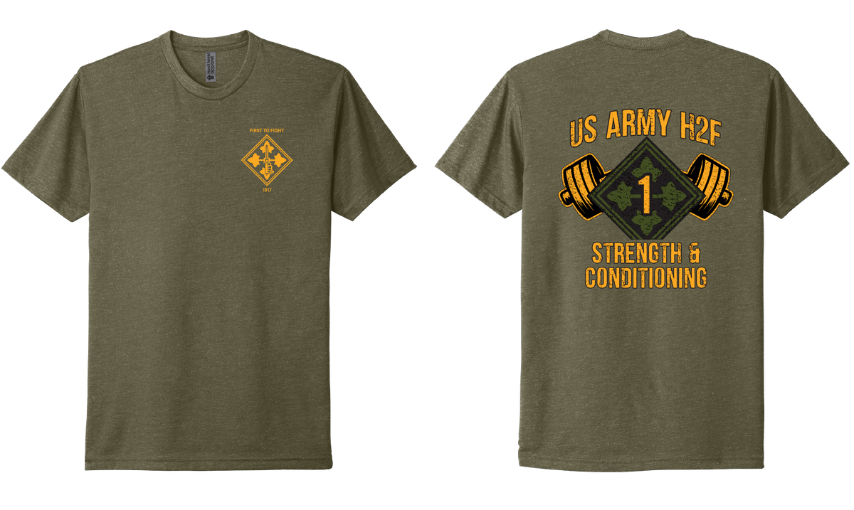 H2F 1BDE logo 2 Short sleeve CVC blend-shirt XS-4XL