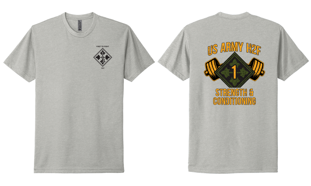 H2F 1BDE logo 2 Short sleeve CVC blend-shirt XS-4XL
