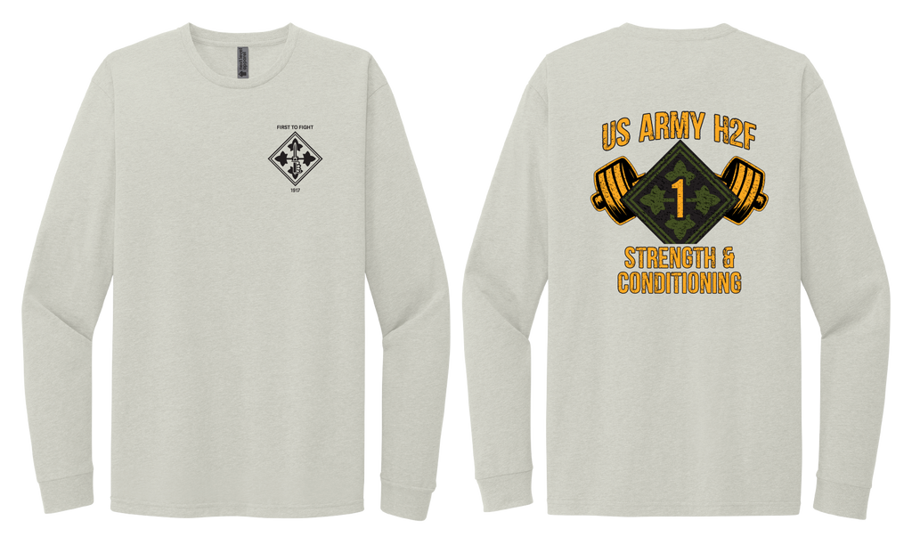 H2F 1BDE logo 2 Long sleeve CVC blend t-shirt XS-4XL
