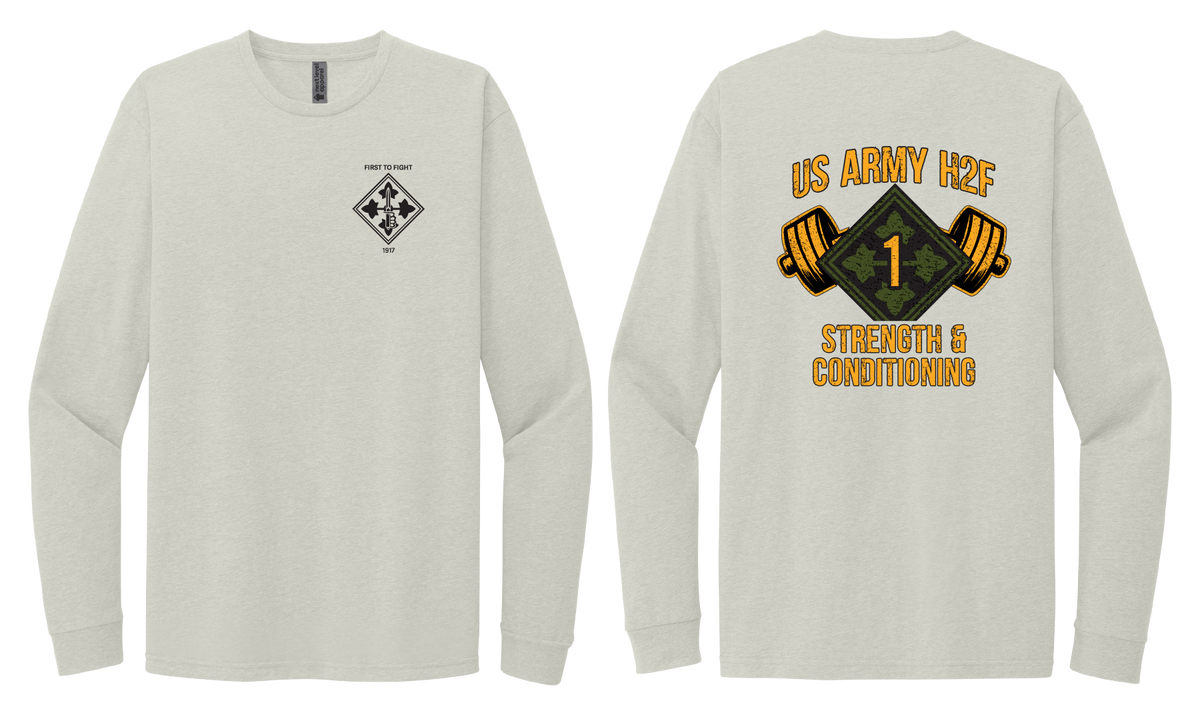 H2F 1BDE logo 2 Long sleeve CVC blend t-shirt XS-4XL