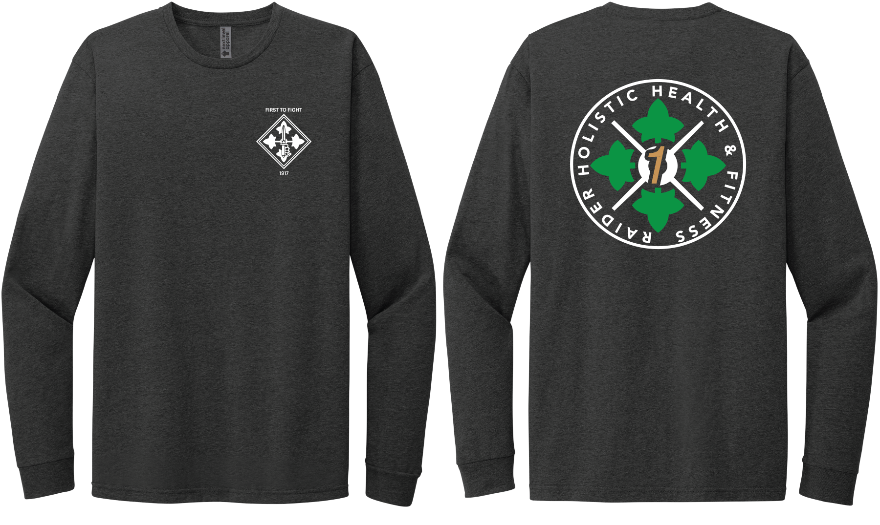 H2F 1BDE logo 1 Long sleeve CVC blend-shirt XS-4XL