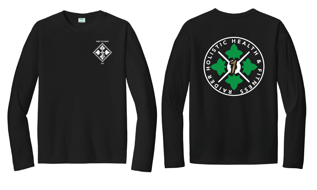 H2F 1BDE logo 1 Long sleeve moisture wicking t-shirt XS-4XL Black