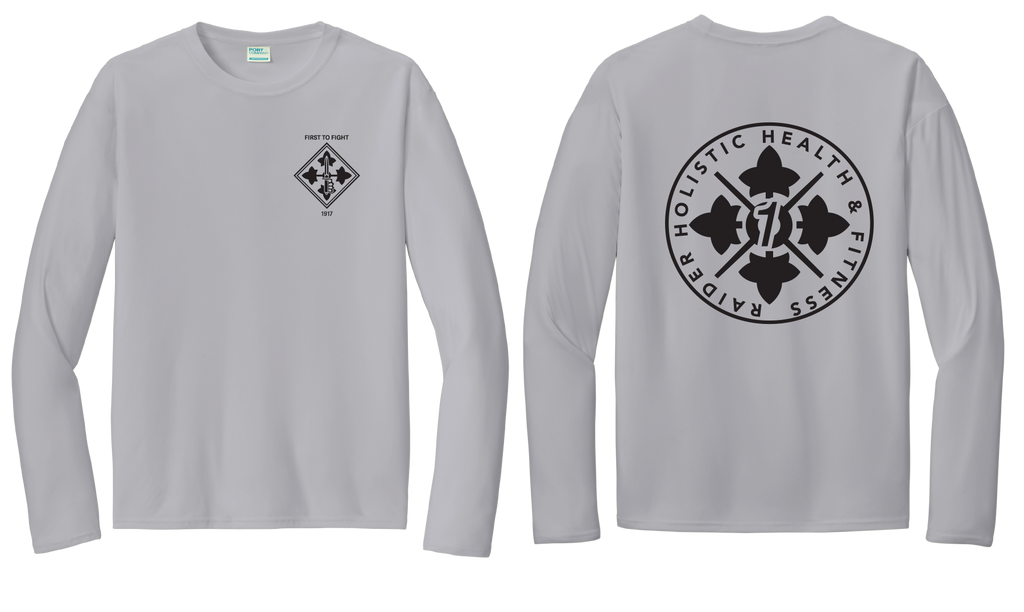 H2F 1BDE logo 1 Long sleeve moisture wicking t-shirt XS-4XL Black