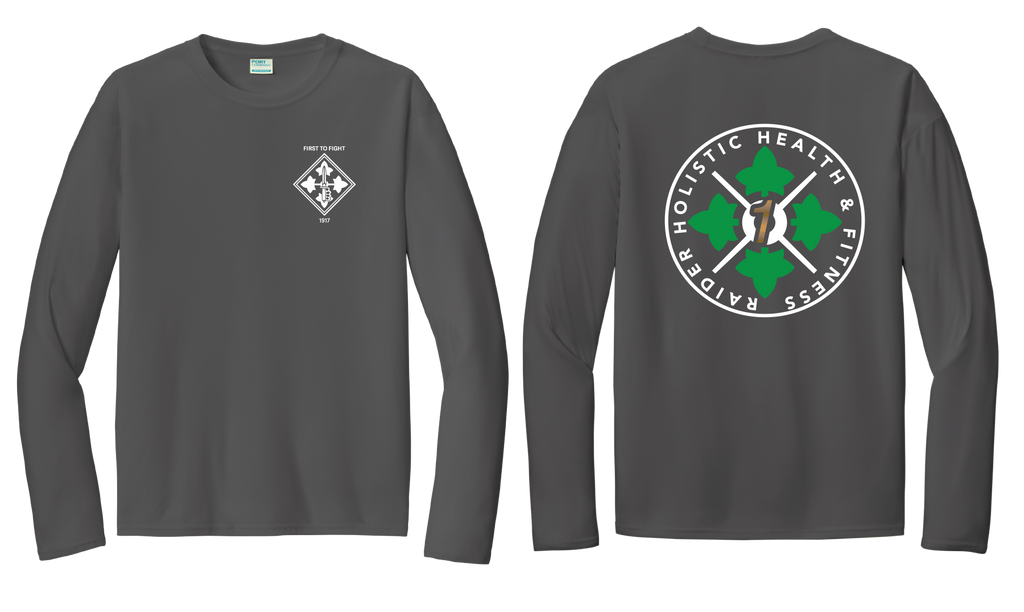 H2F 1BDE logo 1 Long sleeve moisture wicking t-shirt XS-4XL Black