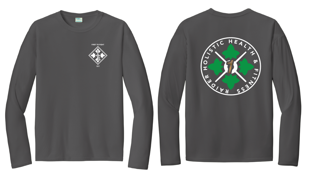 H2F 1BDE logo 1 Long sleeve moisture wicking t-shirt XS-4XL Black