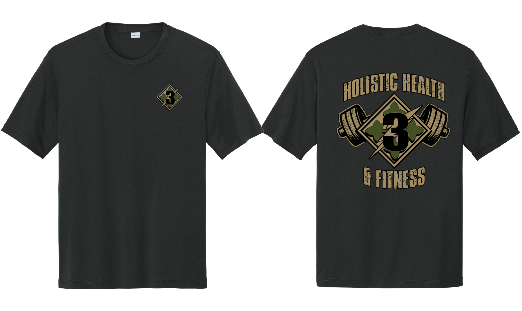 H2F 3BDE Short sleeve moisture wicking t-shirt XS-4XL. PC380