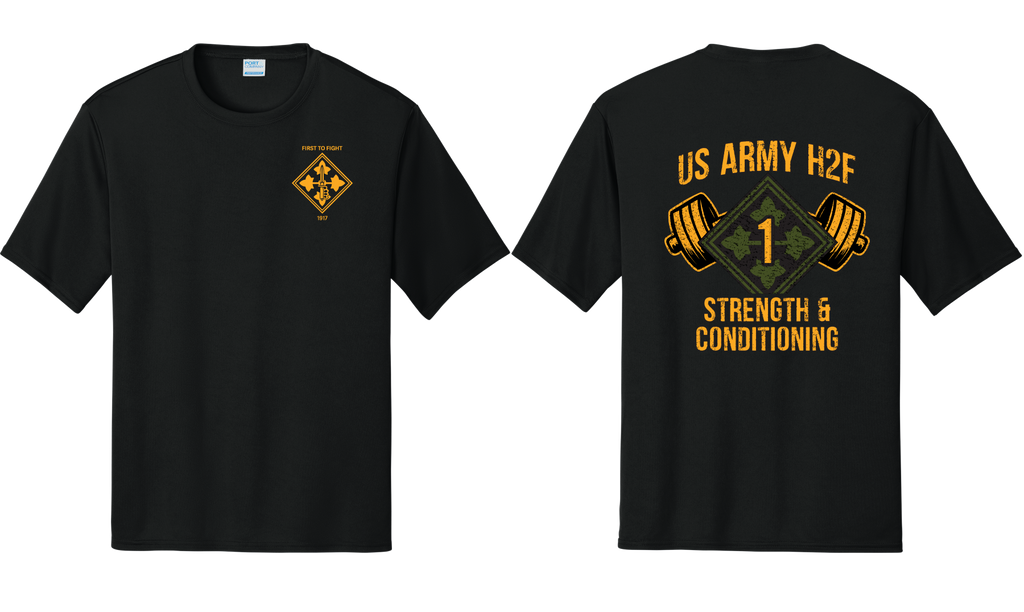 H2F 1BDE logo 2 Short sleeve moisture wicking t-shirt XS-4XL