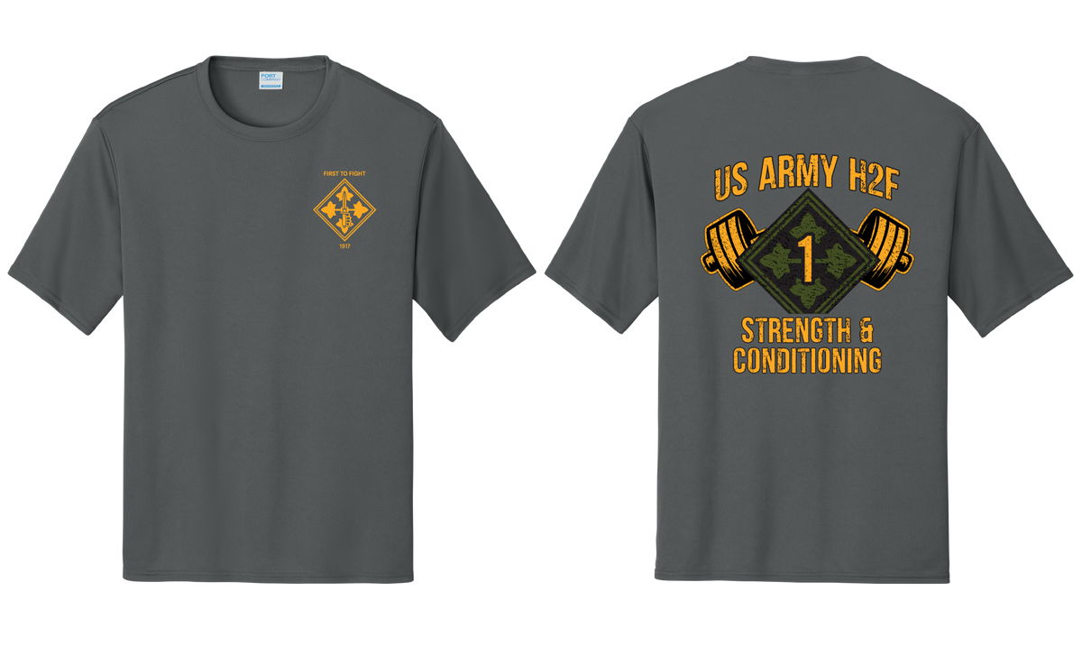 H2F 1BDE logo 2 Short sleeve moisture wicking t-shirt XS-4XL
