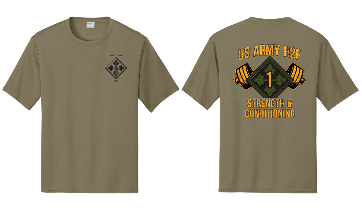 H2F 1BDE logo 2 Short sleeve moisture wicking t-shirt XS-4XL