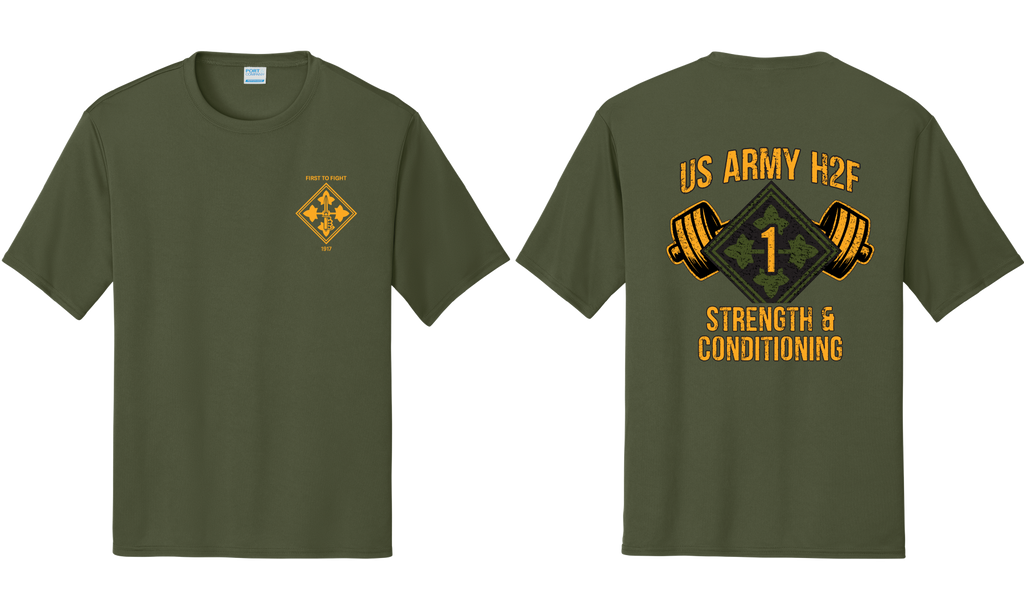 H2F 1BDE logo 2 Short sleeve moisture wicking t-shirt XS-4XL