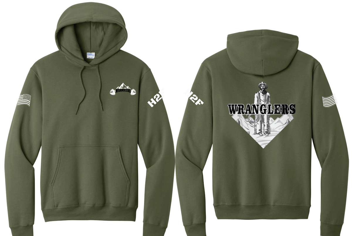 6Wranglers: Logo 1 Cowboy Hoodie