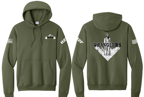 6Wranglers: Logo 1 Cowboy Hoodie