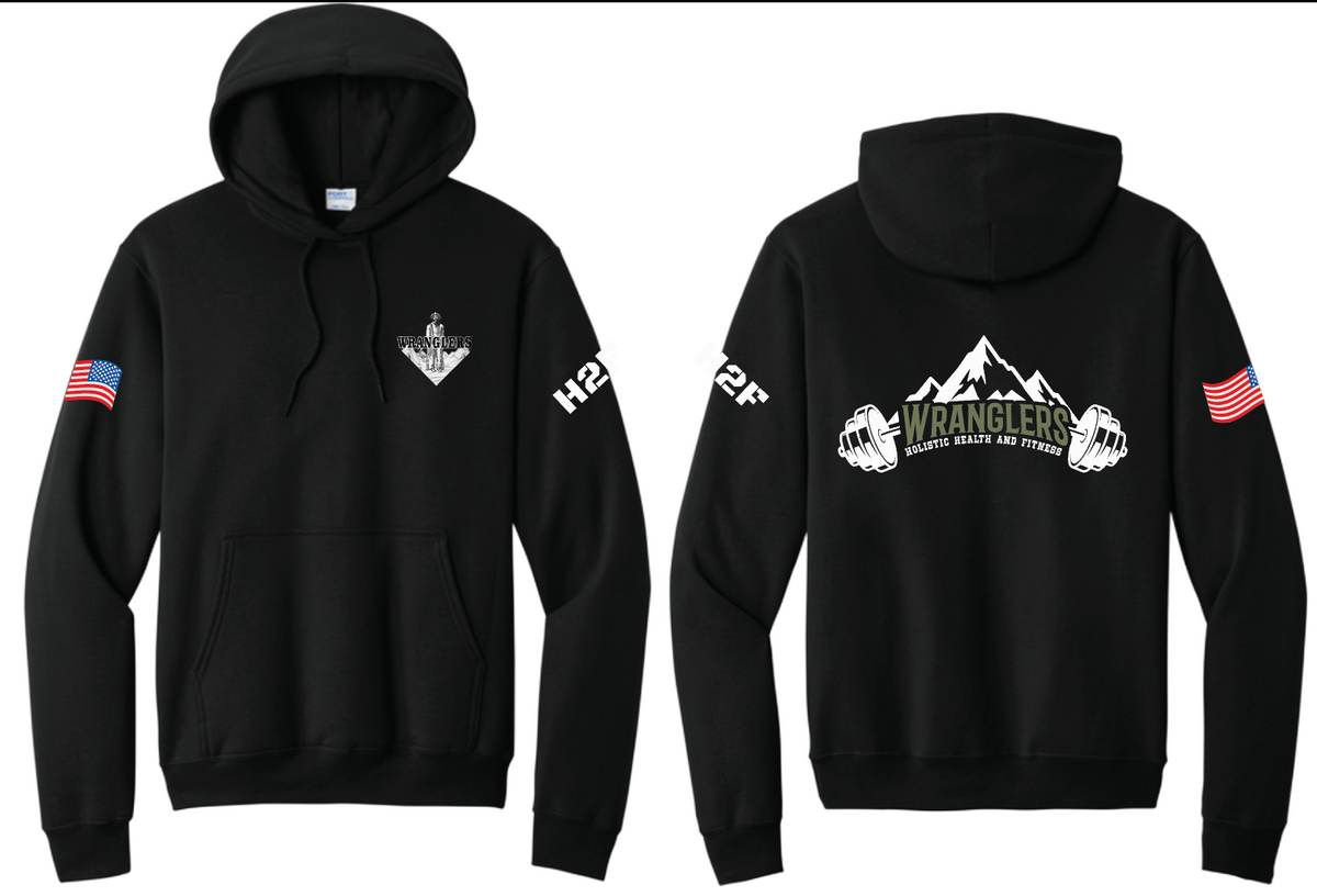 6Wranglers: Logo 2 H2F Mntn Hoodie