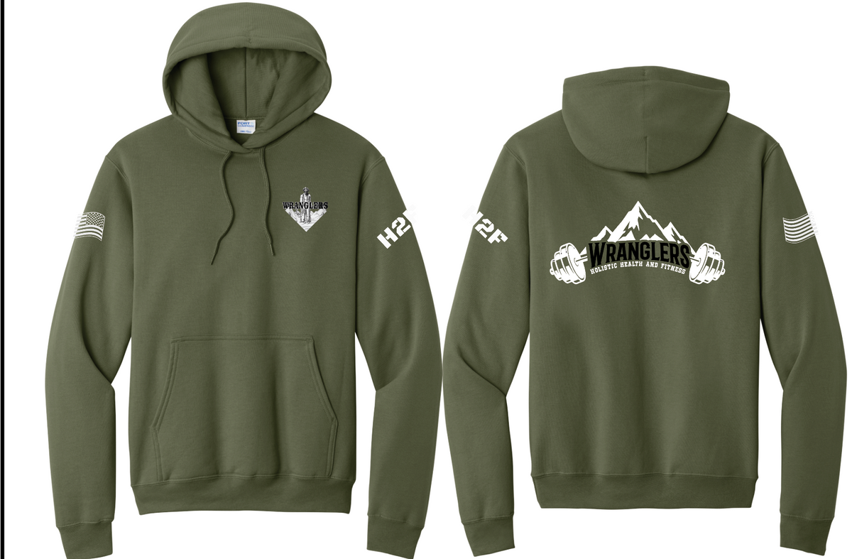 6Wranglers: Logo 2 H2F Mntn Hoodie