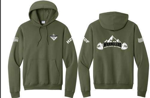 6Wranglers: Logo 2 H2F Mntn Hoodie