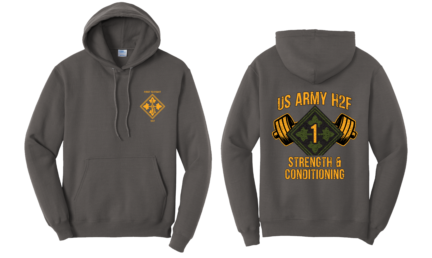 H2F 1BDE logo 2 Hoodie  S-4XL