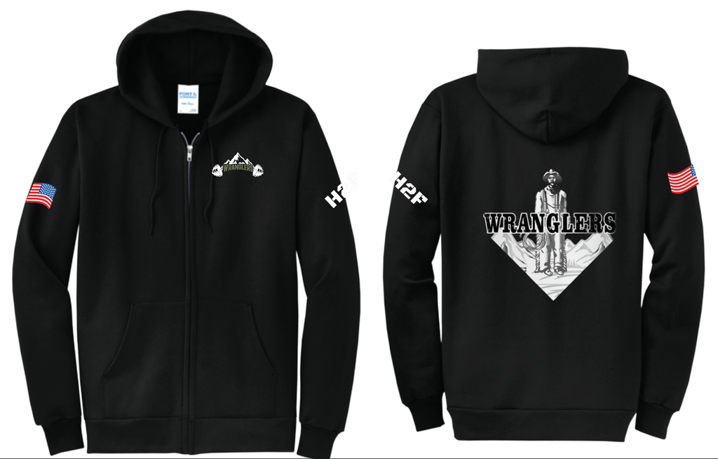 7Wranglers: Logo 1 Cowboy Full Zip Hoodie
