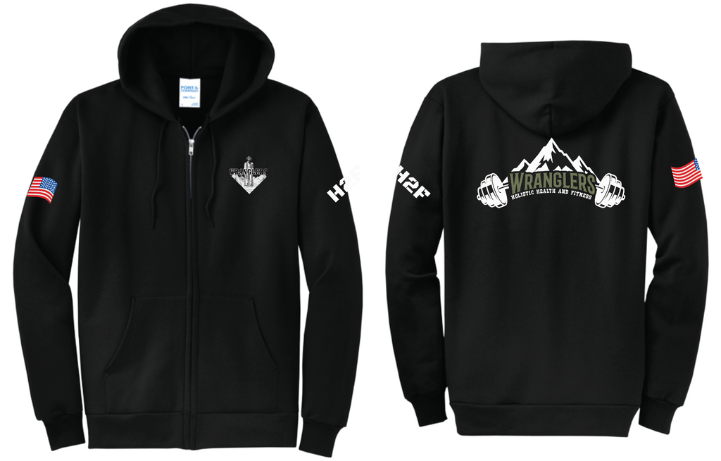 7Wranglers: Logo 2 H2F Mntn Full Zip Hoodie