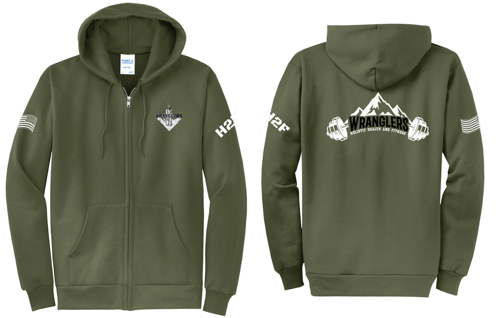 7Wranglers: Logo 2 H2F Mntn Full Zip Hoodie