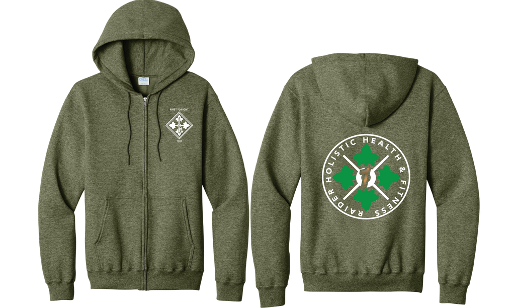 H2F 1BDE LOGO 1 Full Zip Hoodie  S-4XL