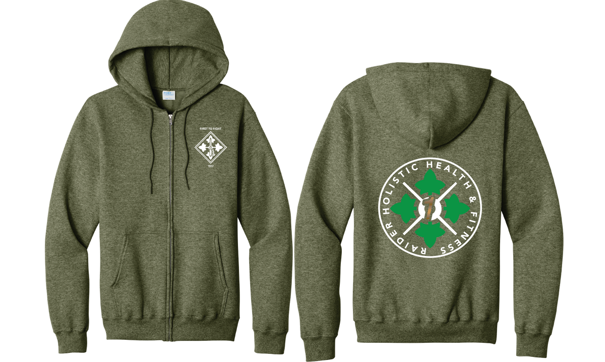 H2F 1BDE LOGO 1 Full Zip Hoodie  S-4XL
