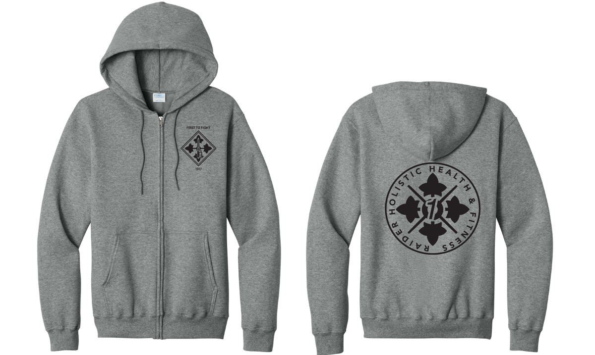 H2F 1BDE LOGO 1 Full Zip Hoodie  S-4XL