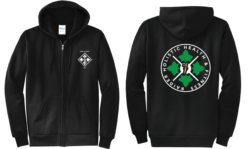 H2F 1BDE LOGO 1 Full Zip Hoodie  S-4XL