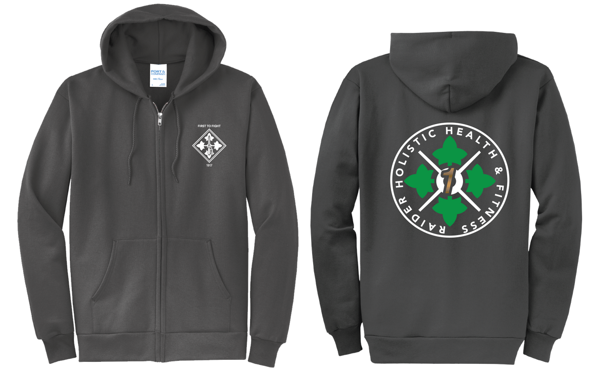 H2F 1BDE LOGO 1 Full Zip Hoodie  S-4XL