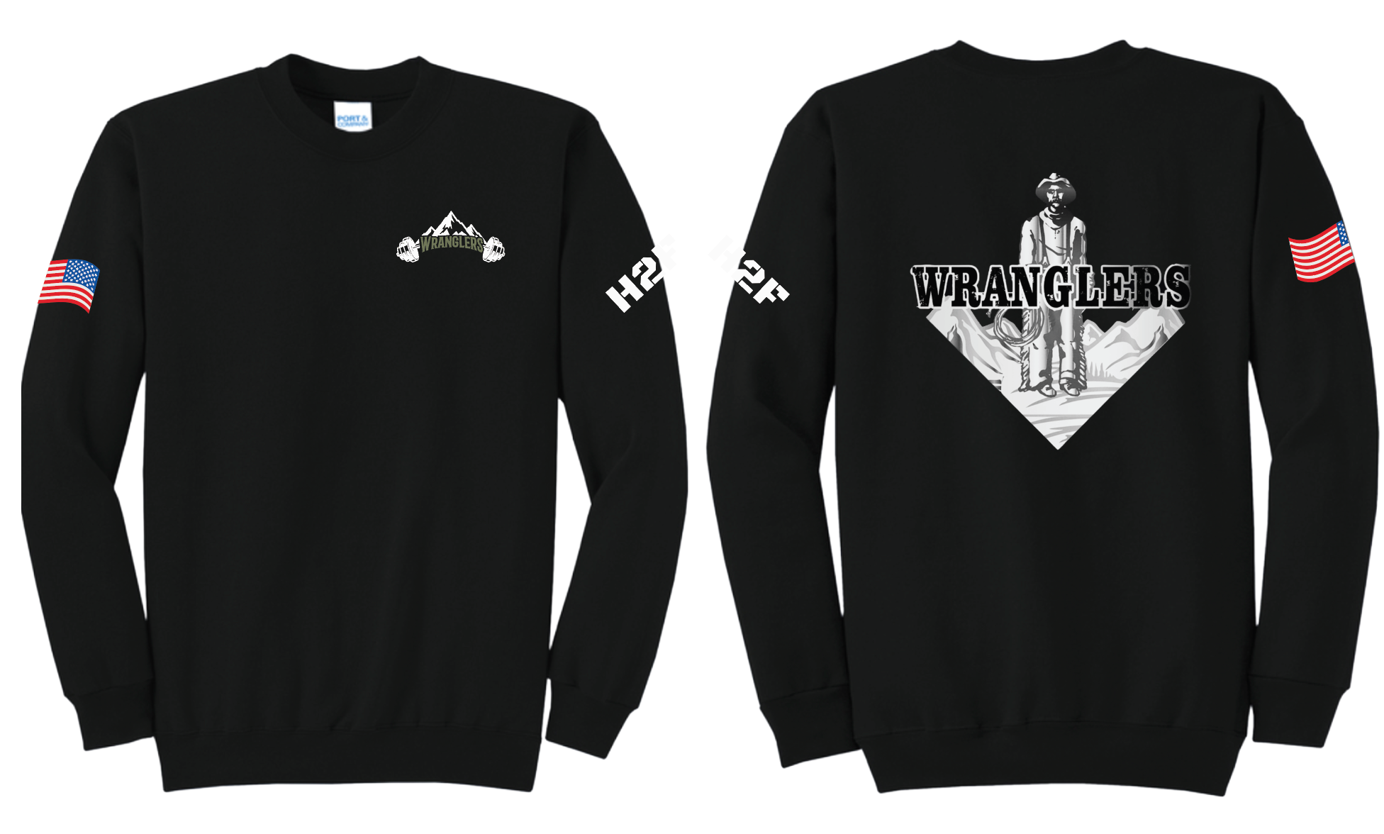 5Wranglers: Logo 1 Cowboy Crewneck sweatshirt