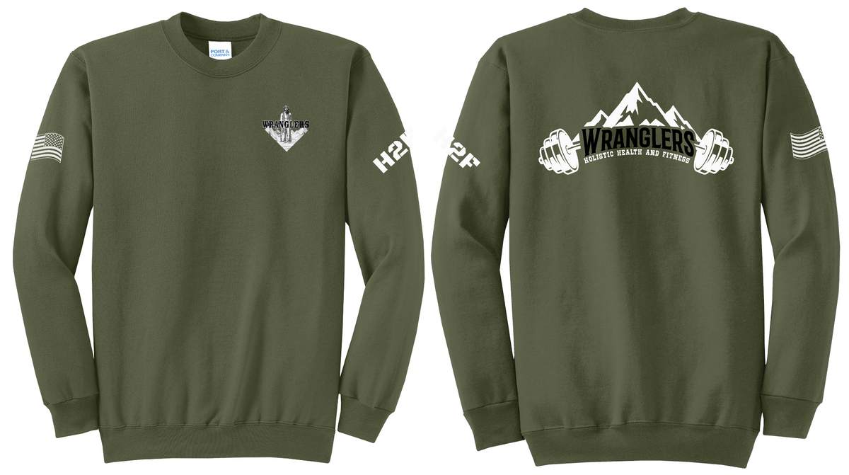 5Wranglers: Logo 2 H2F Mntn Crewneck sweatshirt