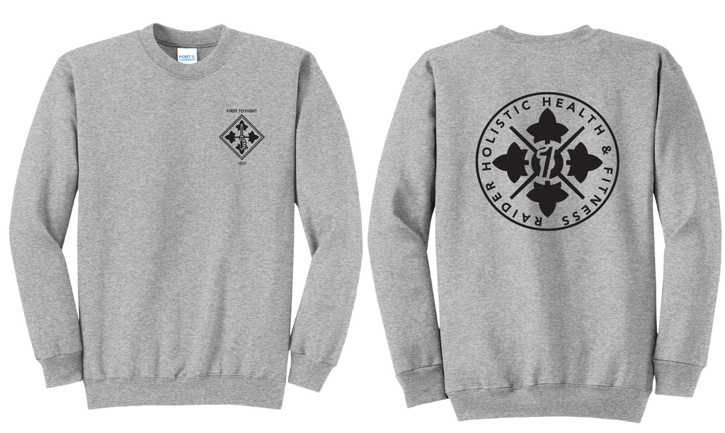 H2F 1BDE logo 1 Crewneck Sweatshirt  S-4XL Black
