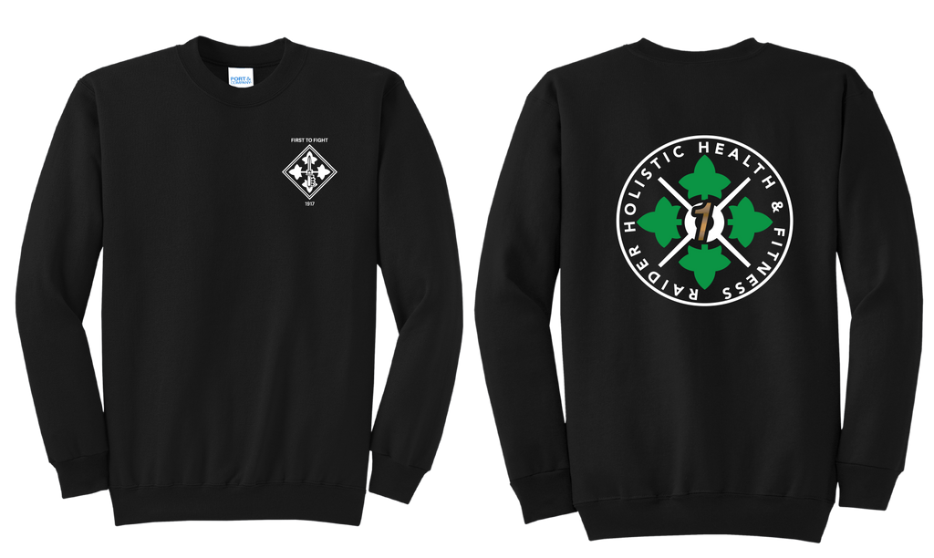 H2F 1BDE logo 1 Crewneck Sweatshirt  S-4XL Black