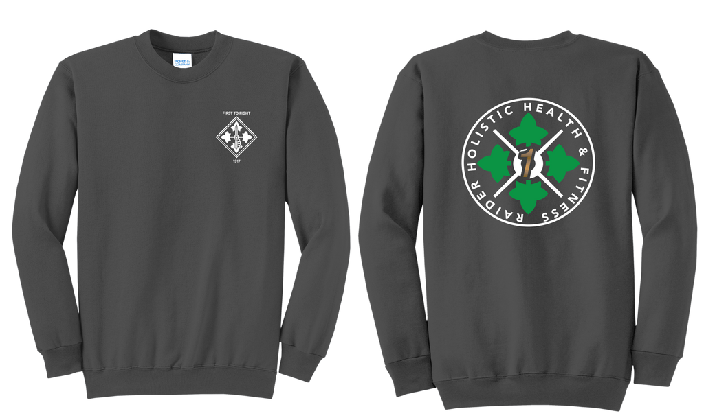H2F 1BDE logo 1 Crewneck Sweatshirt  S-4XL Black