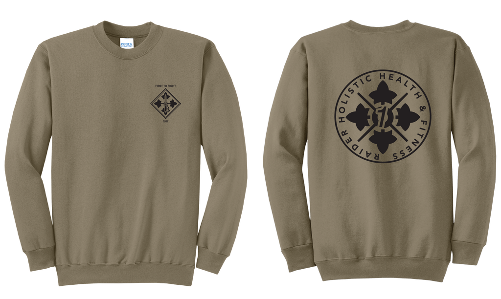 H2F 1BDE logo 1 Crewneck Sweatshirt  S-4XL Black