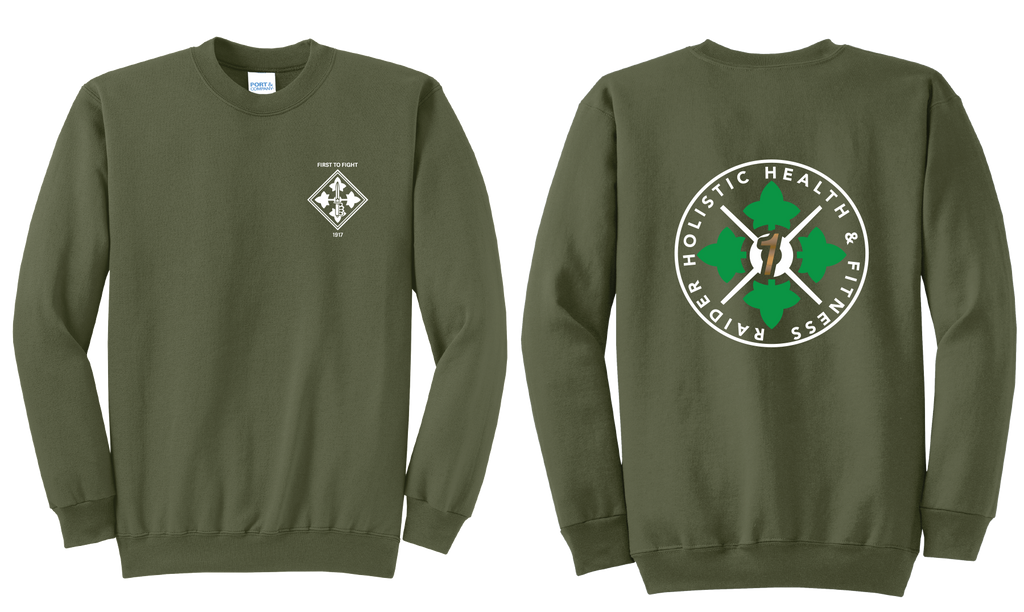 H2F 1BDE logo 1 Crewneck Sweatshirt  S-4XL Black