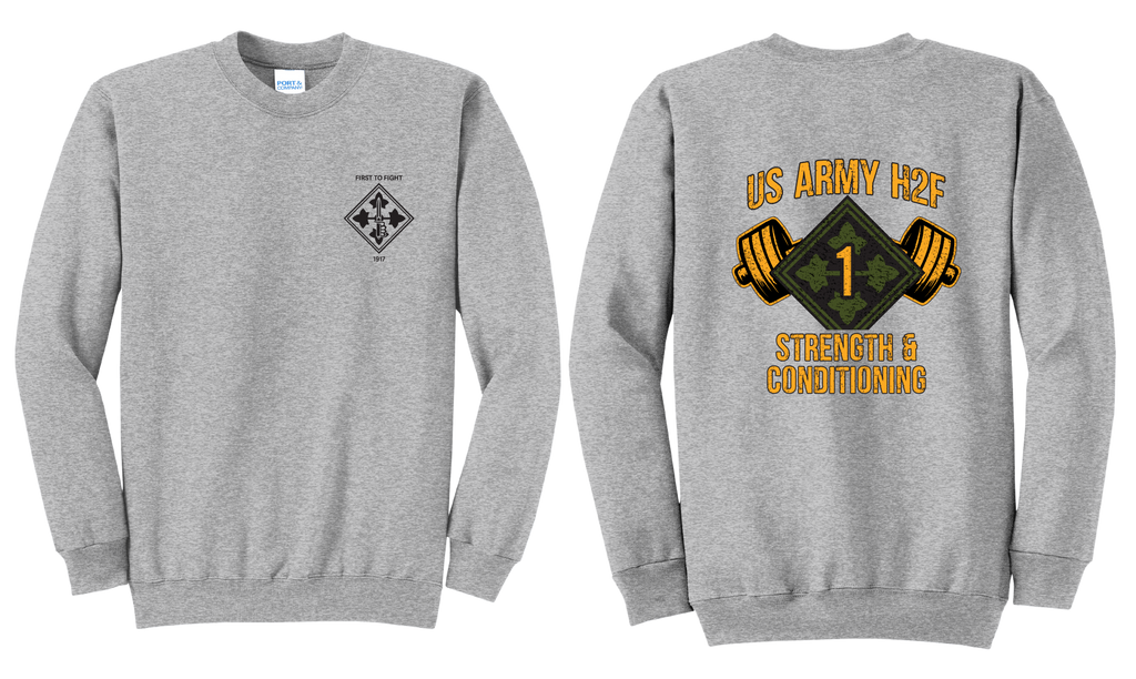 H2F 1BDE logo 2 Crewneck Sweatshirt  S-4XL