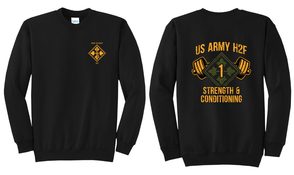 H2F 1BDE logo 2 Crewneck Sweatshirt  S-4XL