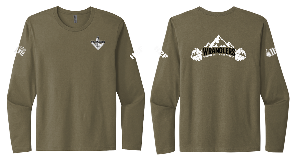 4Wranglers: Logo 2 H2F Mntn long sleeve performance t-shirt