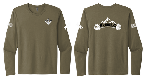 4Wranglers: Logo 2 H2F Mntn long sleeve performance t-shirt
