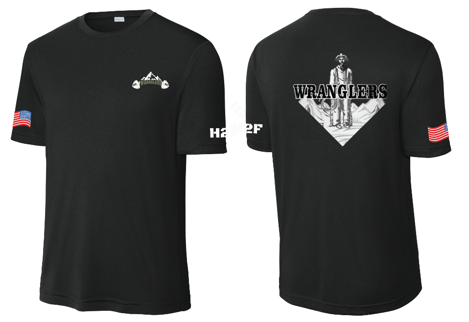 3Wranglers: Logo 1 Cowboy short sleeve performance t-shirt